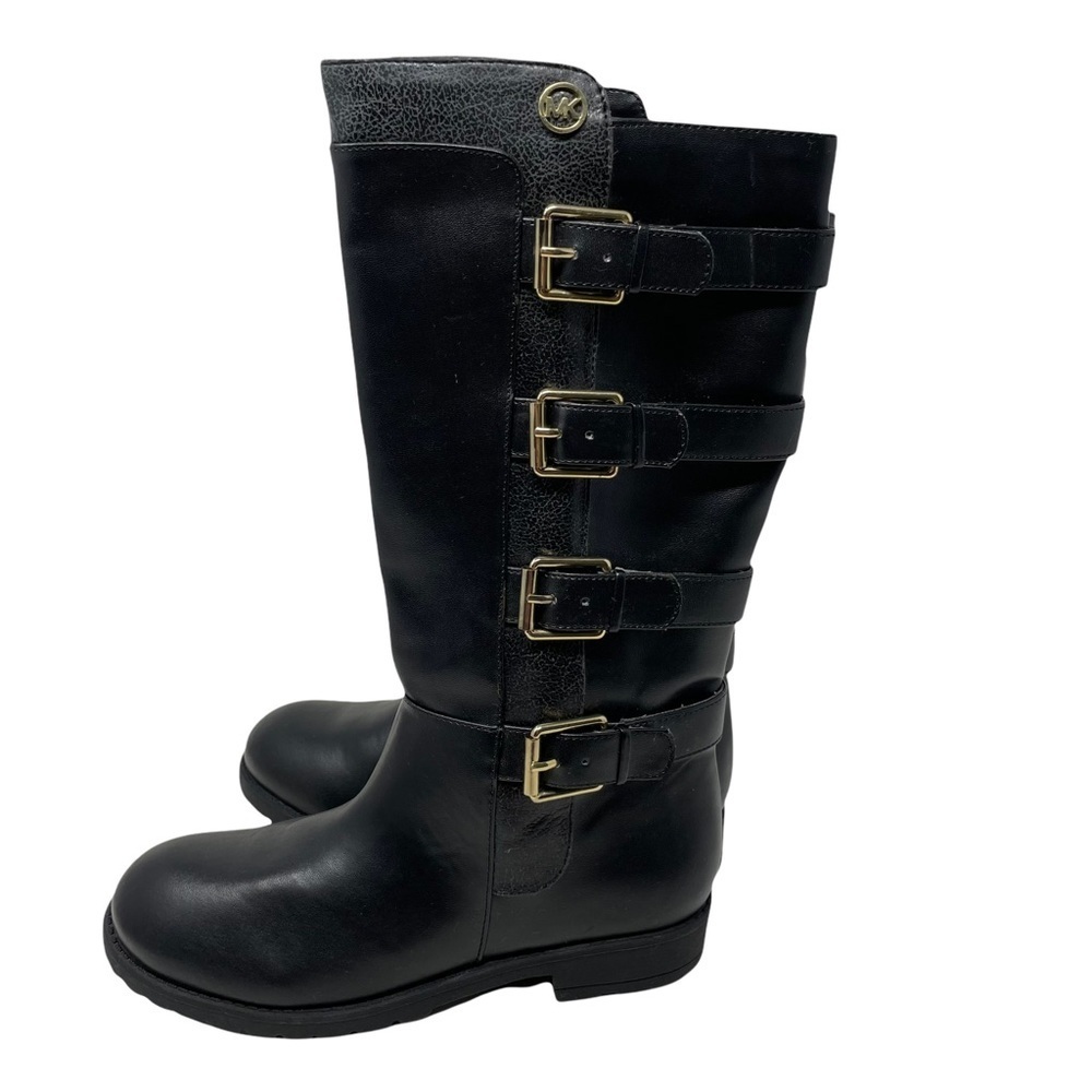 Michael kors Dhalia Reece buckle black boots‎ size 4 (girls)